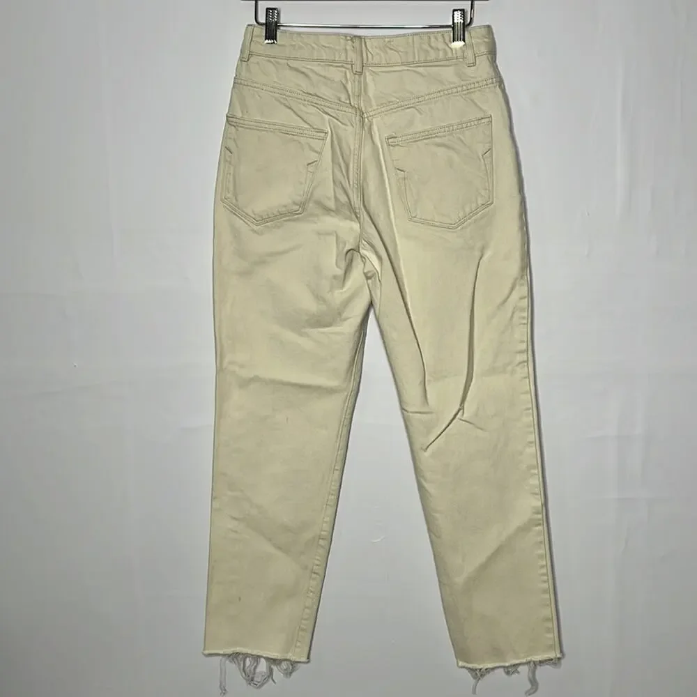 SELECTED Femme slim high rise‎ cream color jean’s size 28.
